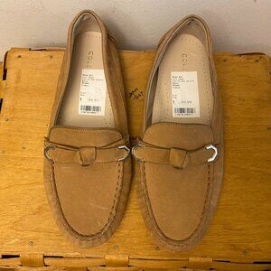 Cole Haan Women's Shoes - Evelyn Bow Driver - Birch Beige Nubuck